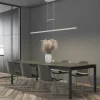 Suspension Steinhauer Profilo LED Acier brossé, 1 lumière