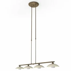 Suspension Steinhauer Souvereign LED Bronze, 4 lumières