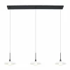 Suspension Steinhauer Tallerken LED Nickel mat, 3 lumières