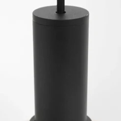 Suspension Steinhauer Verre Nervuré Noir, 1 lumière