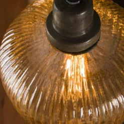 Suspension Stripe Gris, 4 lumières