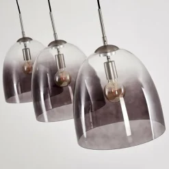 Suspension Taastrup Nickel mat, 3 lumières