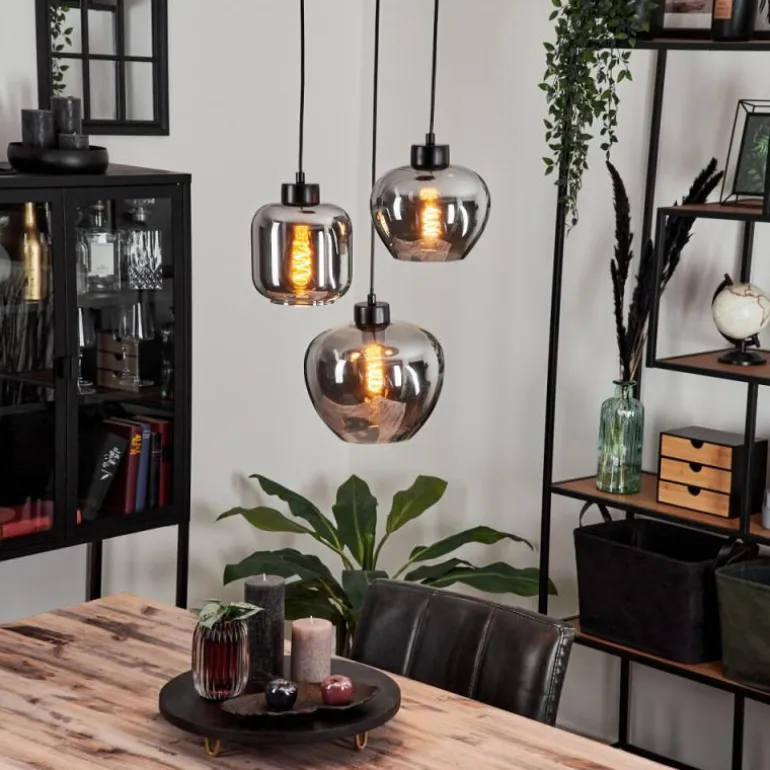 Suspension Talok Fumé, 3 lumières