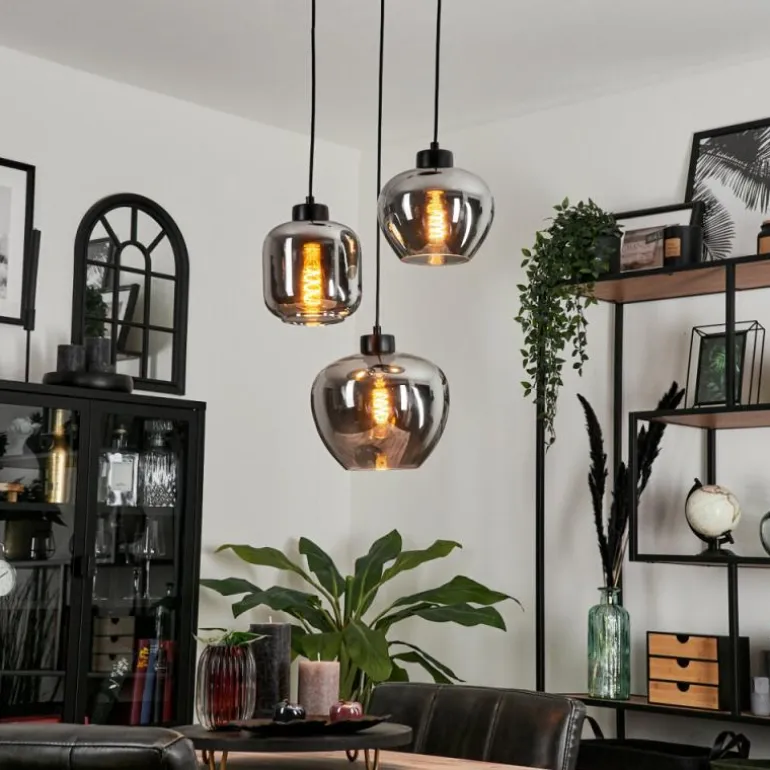 Suspension Talok Fumé, 3 lumières