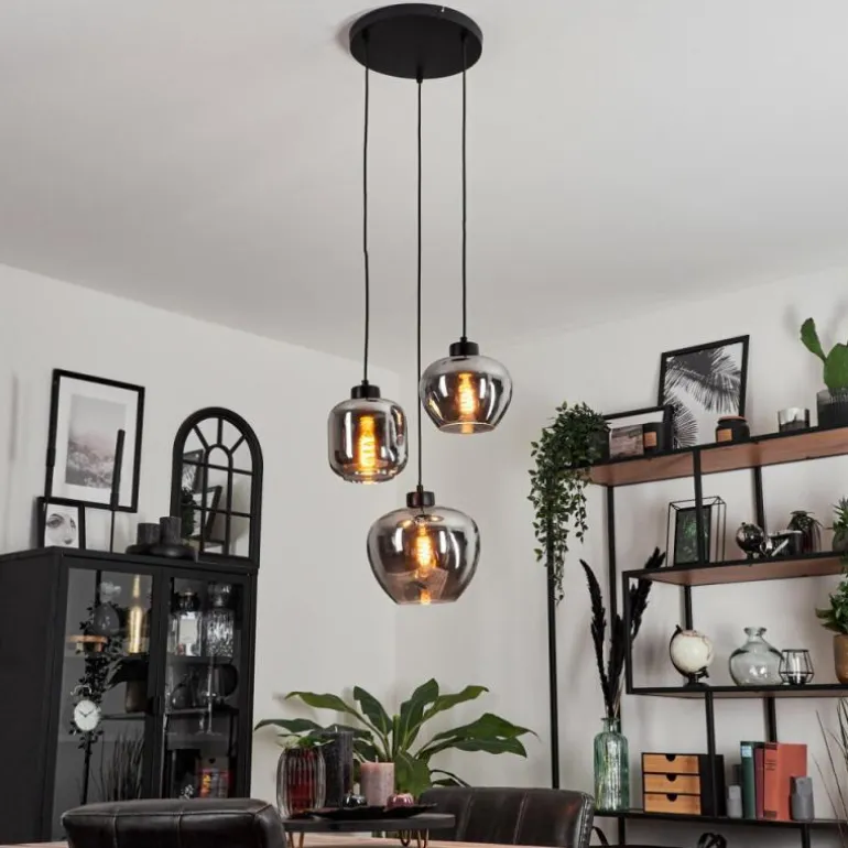 Suspension Talok Fumé, 3 lumières