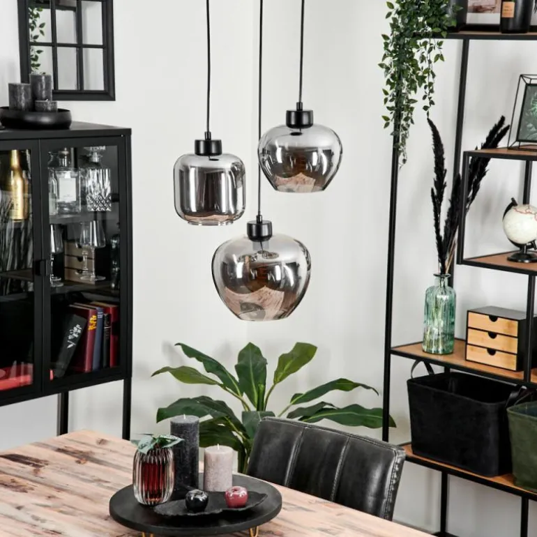 Suspension Talok Fumé, 3 lumières