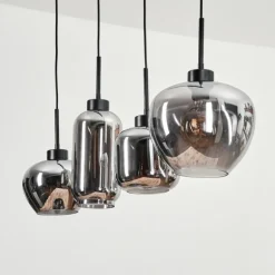 Suspension Talok Fumé, 4 lumières