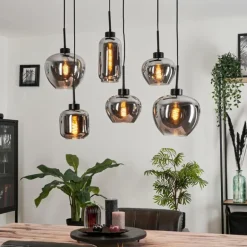 Suspension Talok Fumé, 6 lumières