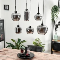 Suspension Talok Fumé, 6 lumières
