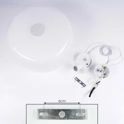 Suspension Tembotalo Blanc, 1 lumière