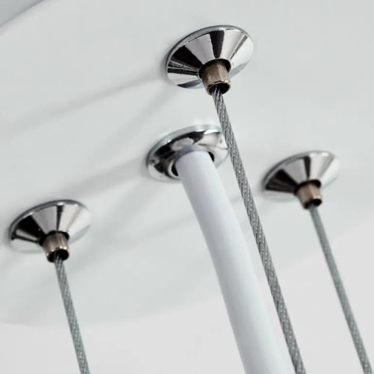 Suspension Tembotalo Blanc, 1 lumière