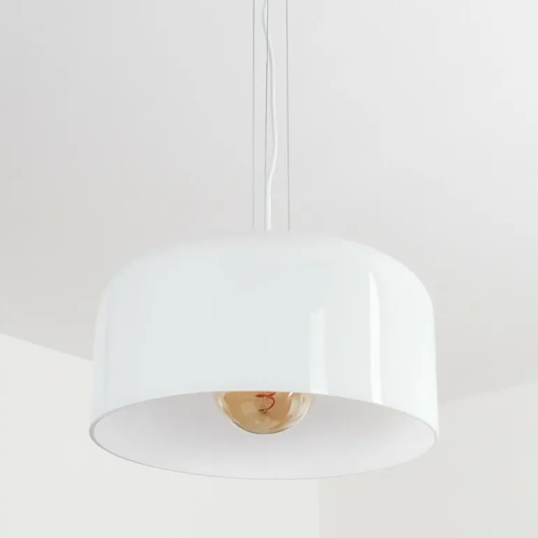 Suspension Tembotalo Blanc, 1 lumière