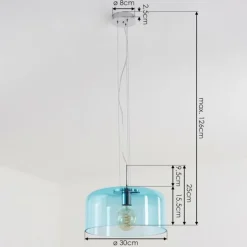 Suspension Tembotalo Chrome, 1 lumière