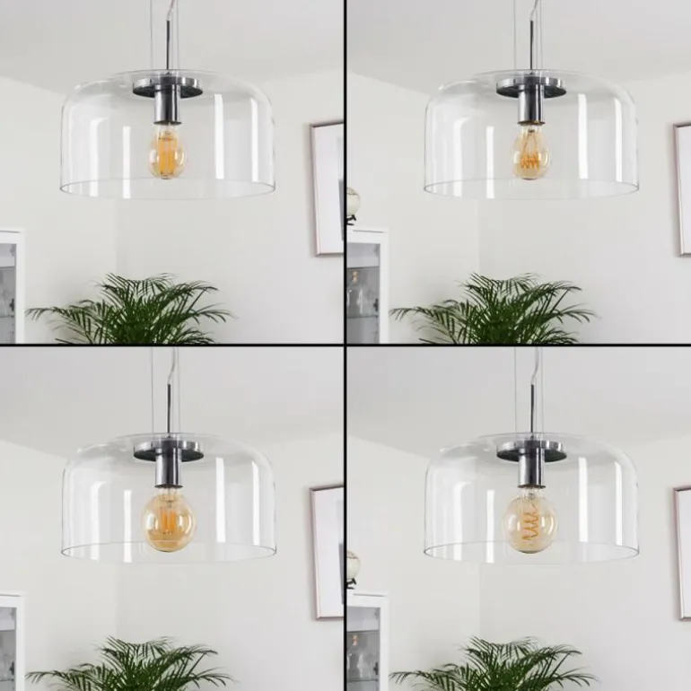 Suspension Tembotalo Chrome, 1 lumière