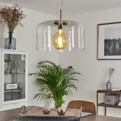 Suspension Tembotalo Chrome, 1 lumière