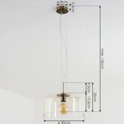 Suspension Tembotalo Laiton, 1 lumière