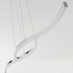 Suspension Thilo LED Chrome, 2 lumières