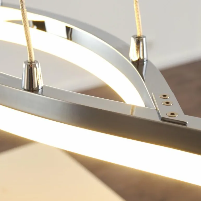 Suspension Thilo LED Chrome, 2 lumières