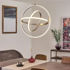 Suspension Toga LED Nickel mat, 3 lumières