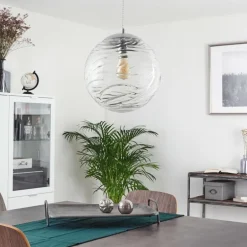 Suspension Tomboul Chrome, 1 lumière