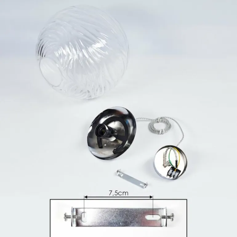 Suspension Tomboul Chrome, 1 lumière