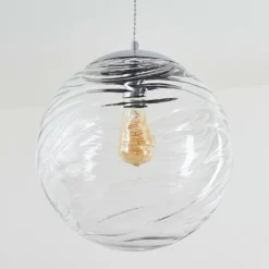 Suspension Tomboul Chrome, 1 lumière