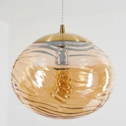 Suspension Tomboul Or, 1 lumière