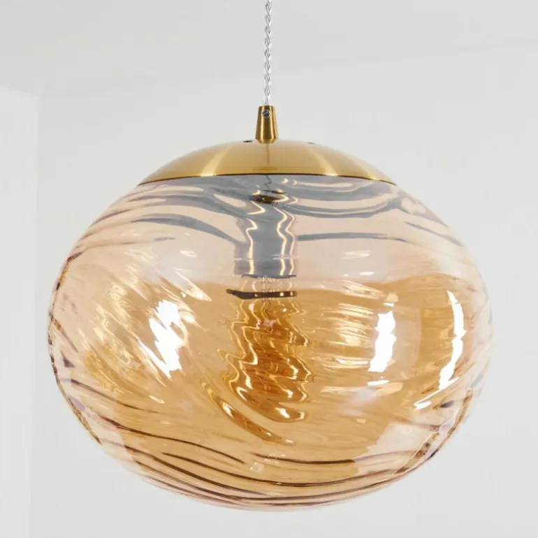 Suspension Tomboul Or, 1 lumière