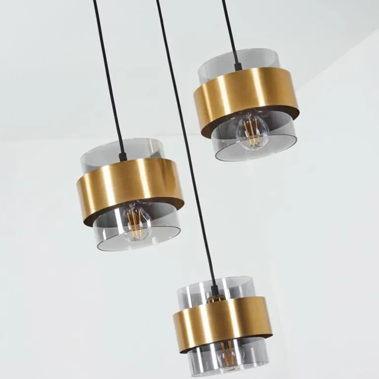 Suspension Traak Noir, 3 lumières