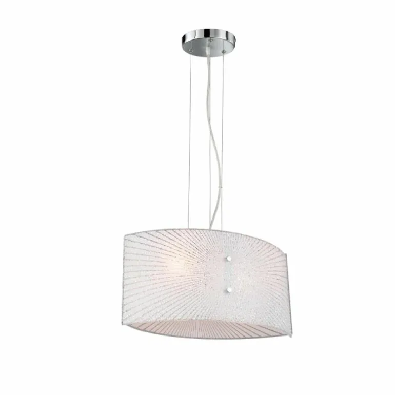 Suspension Trio Elisa Chrome, 2 lumières