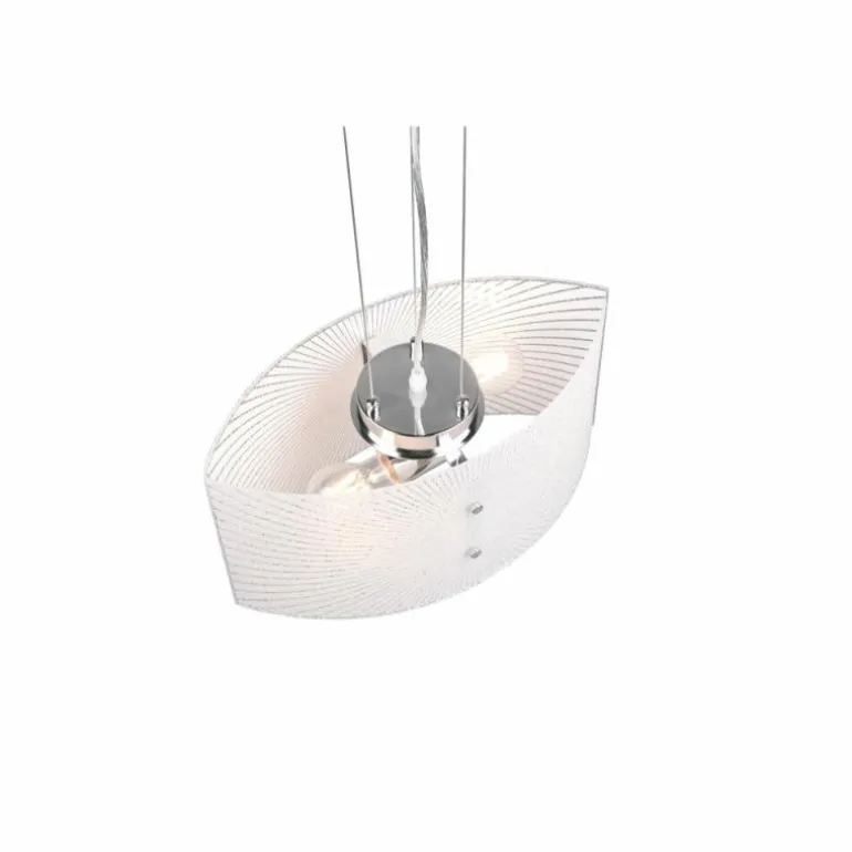 Suspension Trio Elisa Chrome, 2 lumières
