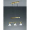 Suspension Trio LEVISTO LED Laiton, 3 lumières