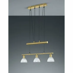 Suspension Trio LEVISTO LED Laiton, 3 lumières