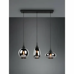 Suspension Trio Lumina Noir, 3 lumières