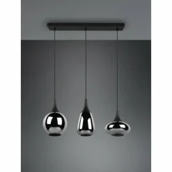 Suspension Trio Lumina Noir, 3 lumières