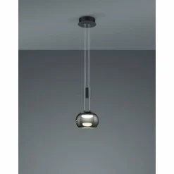 Suspension Trio Madison LED Noir, 1 lumière