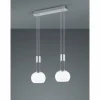 Suspension Trio Madison LED Nickel mat, 2 lumières