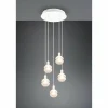 Suspension Trio Mela Blanc, 5 lumières