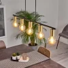 Suspension Tulla Laiton, Noir, 5 lumières