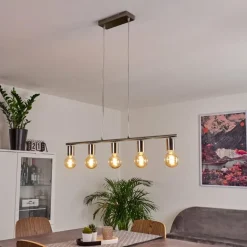 Suspension Tulla Nickel mat, 5 lumières