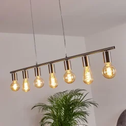 Suspension Tulla Nickel mat, 7 lumières