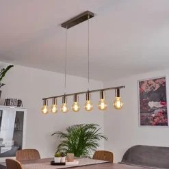 Suspension Tulla Nickel mat, 7 lumières