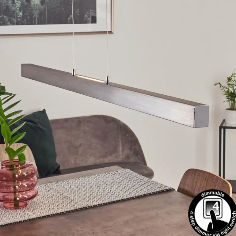 Suspension Tumbila LED Nickel mat, 1 lumière