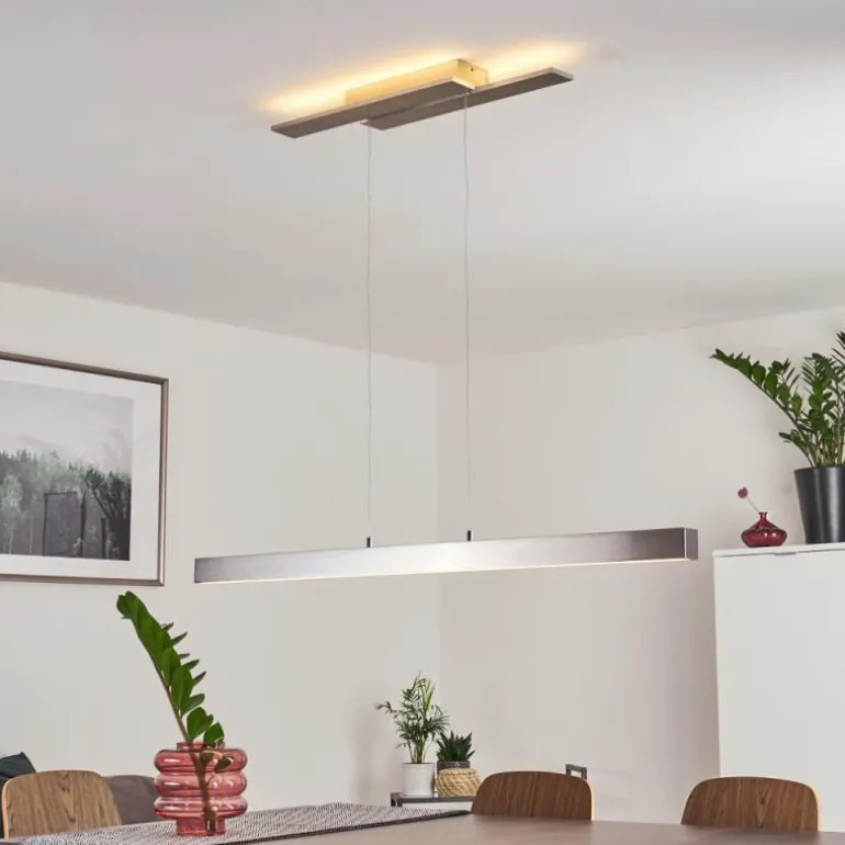 Suspension Tumbila LED Nickel mat, 1 lumière