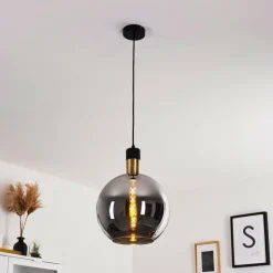 Suspension Tuvalu Noir, 1 lumière