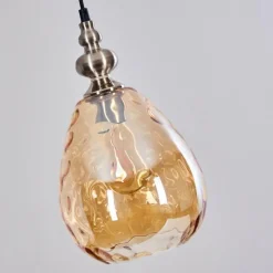Suspension Uddebo Nickel mat, Noir, 1 lumière