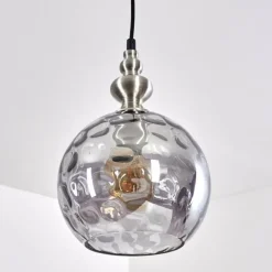 Suspension Uddebo Nickel mat, 1 lumière