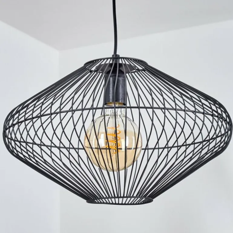 Suspension Unafo Noir, 1 lumière