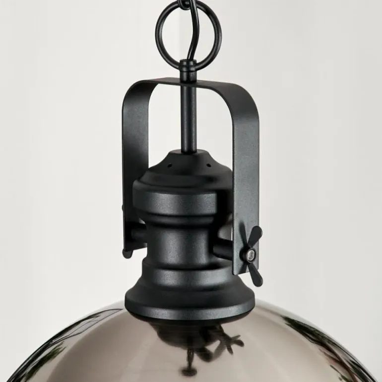 Suspension Vassen Noir, 1 lumière