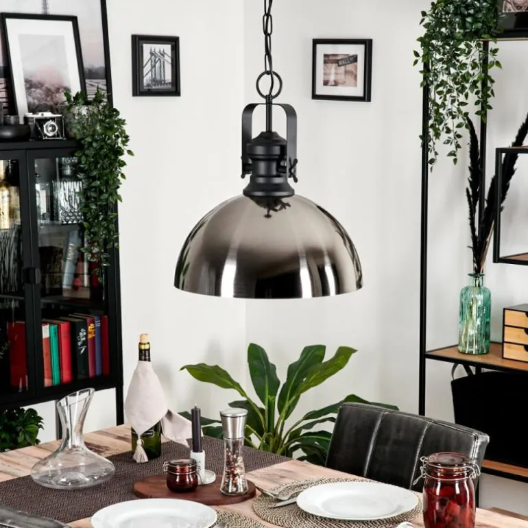Suspension Vassen Noir, 1 lumière